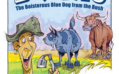 Bruno the Boisterous Blue Dog from the Bush